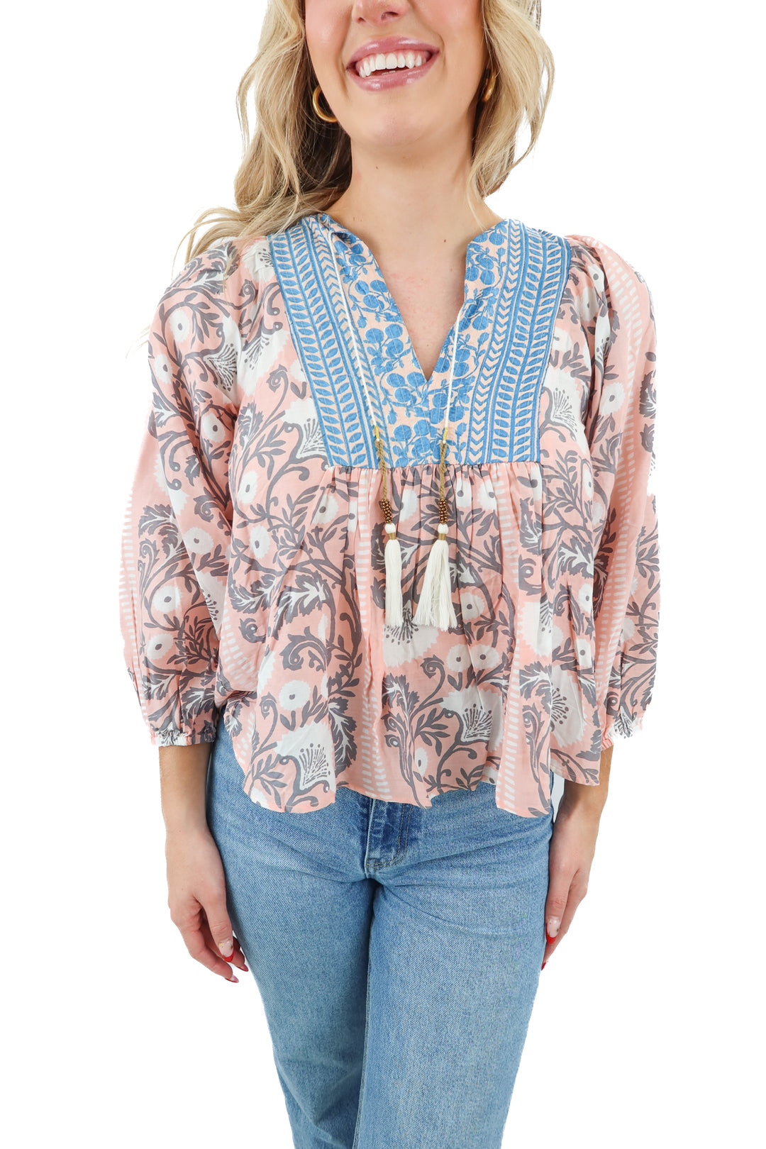 bell by alicia bell pink floral top NWT (XS; retail $240)