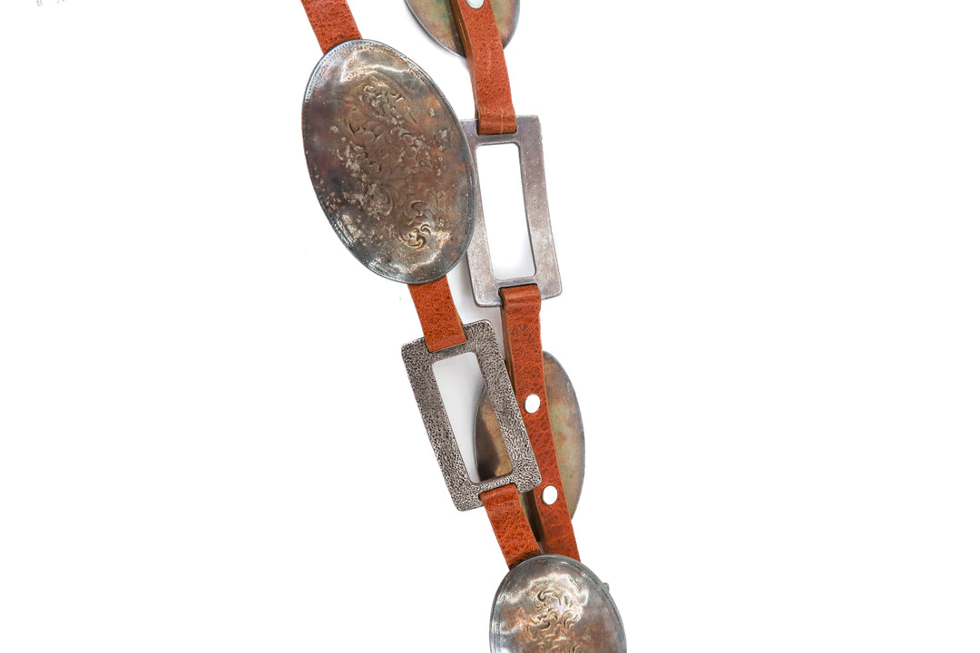 boulmiche brown/silver belt NWT (m; retail $238)