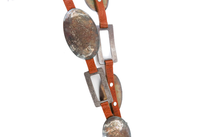 boulmiche brown/silver belt NWT (m; retail $238)