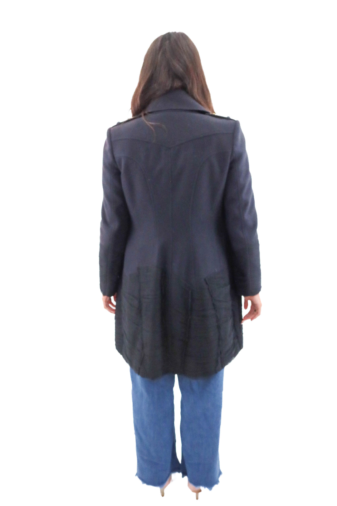 Burberry wool double-breasted coat (42/ US6; retail $1,895)