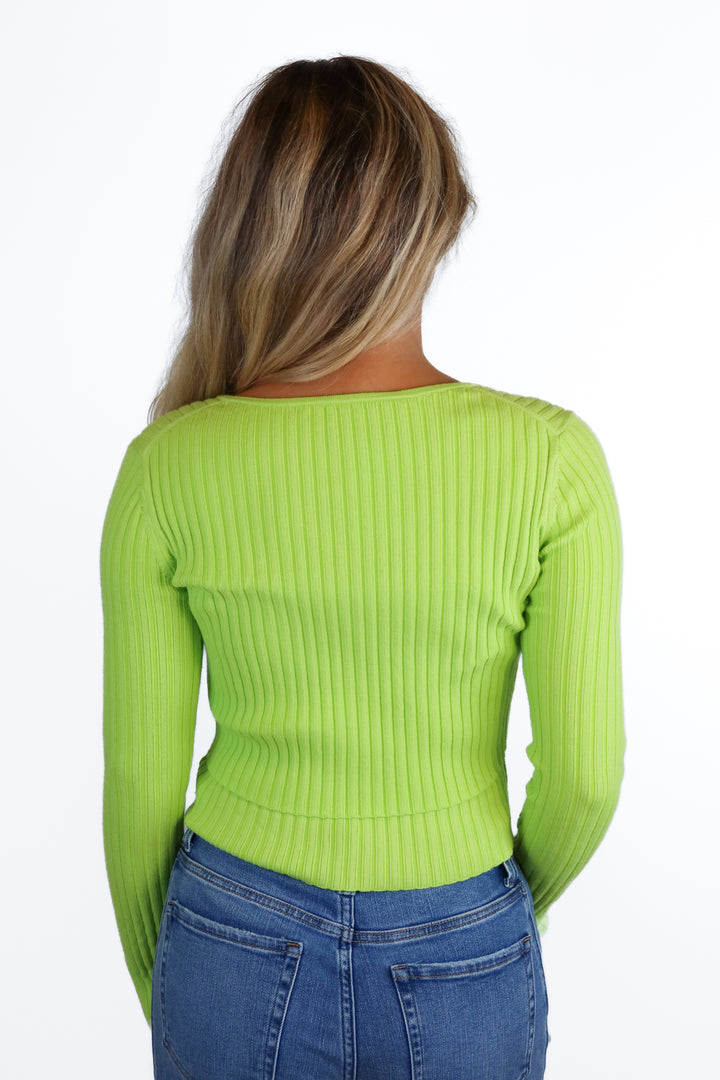 Green Knit Sweater Set (S)
