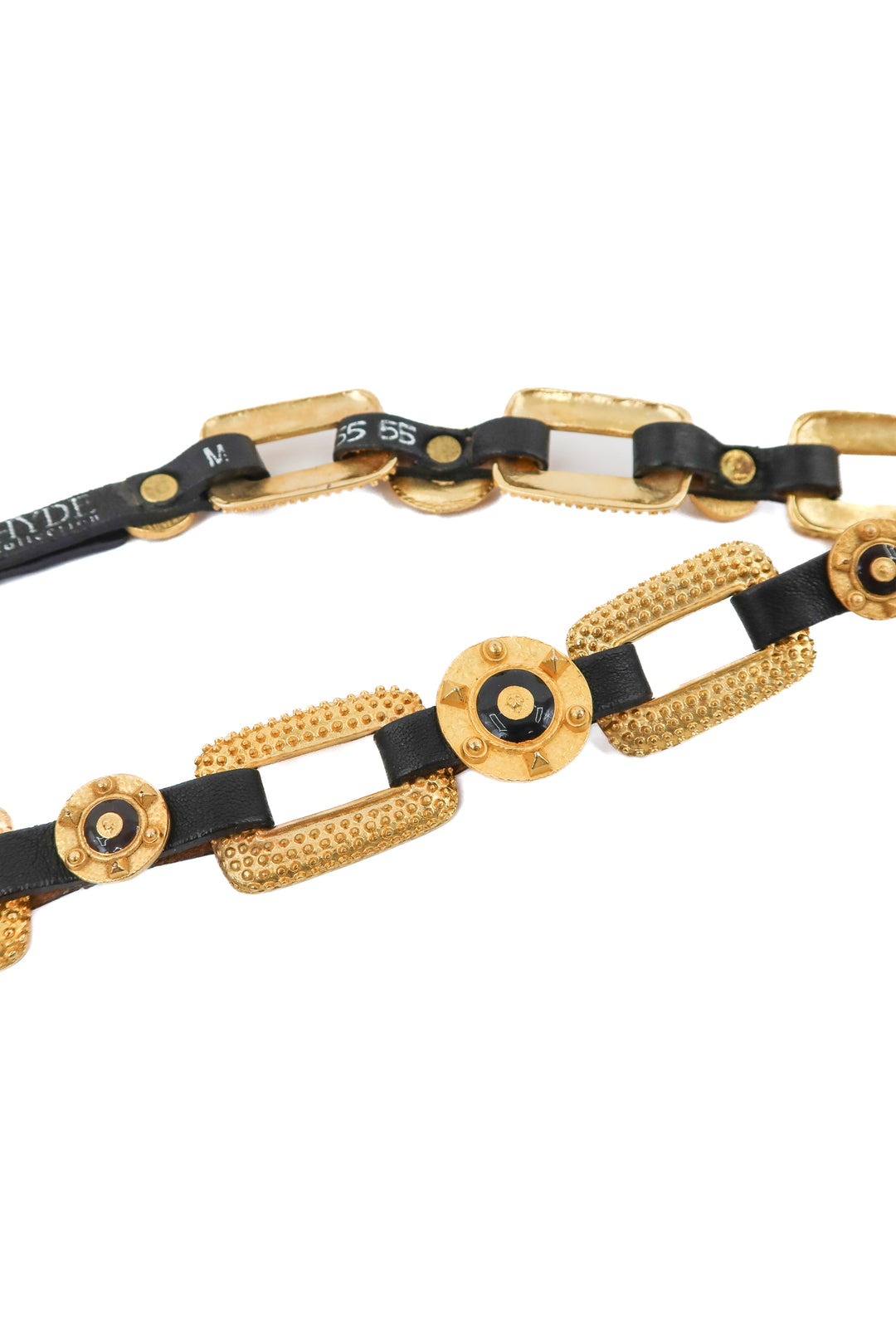 hyde collection gold/black chain belt (m)