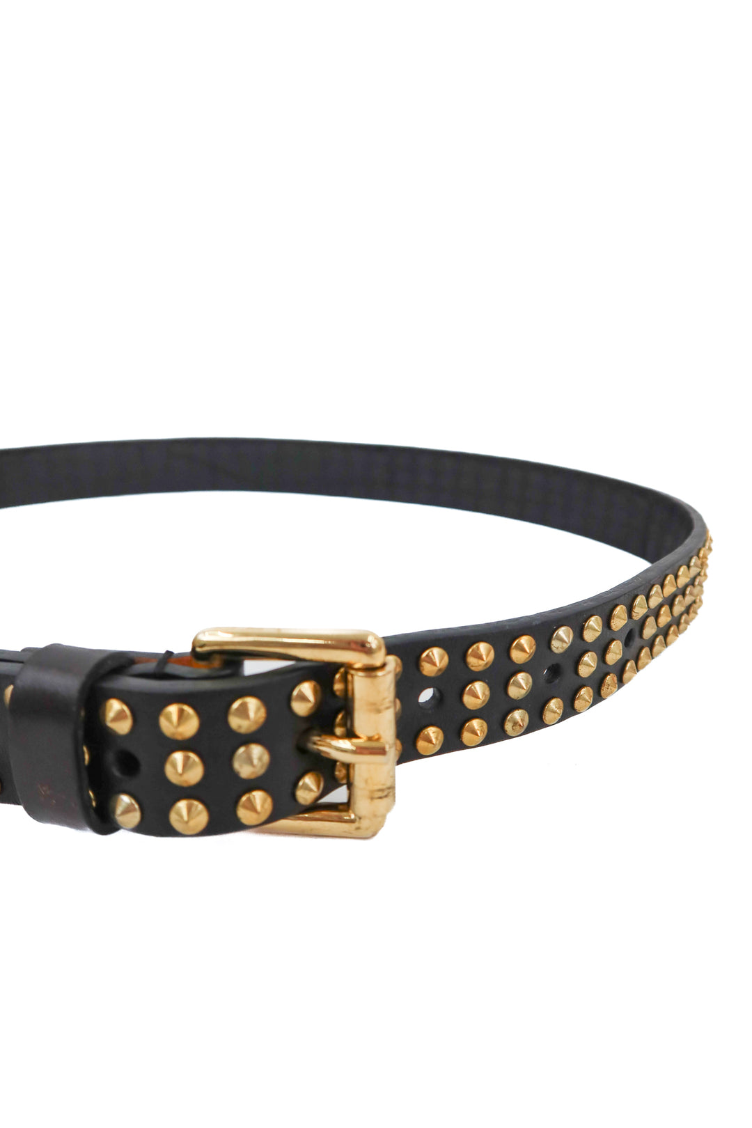monika chiang black/gold studded belt
