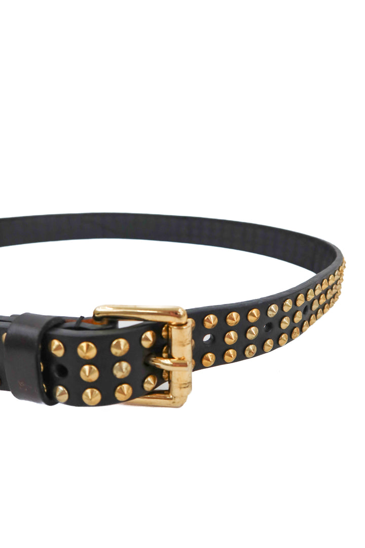 monika chiang black/gold studded belt