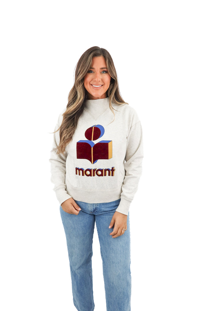 isabel marant grey marant graphic sweater (34/ US2)