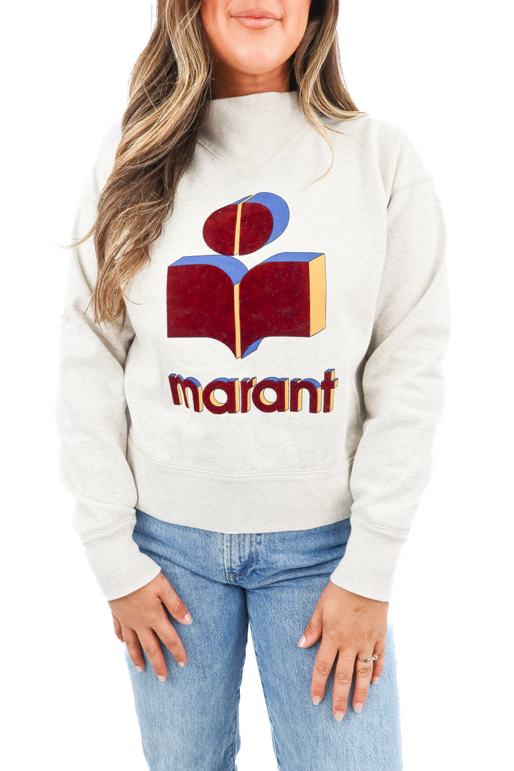 isabel marant grey marant graphic sweater (34/ US2)