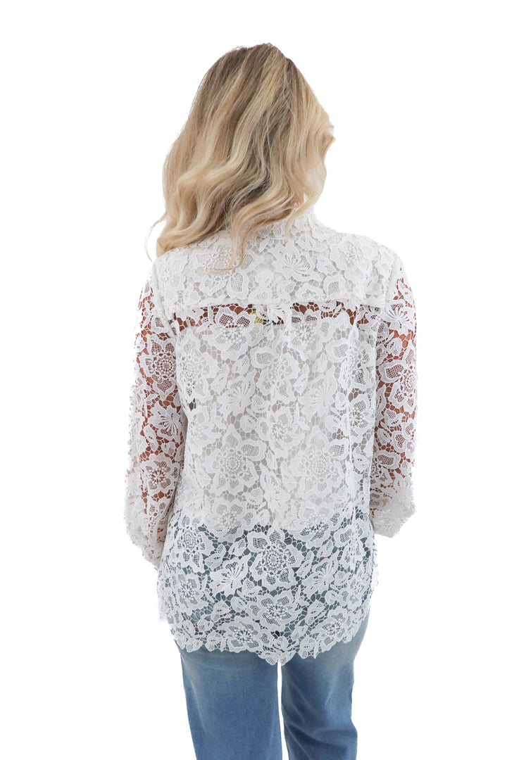 french connection lace blouse (size 4; retail $99)
