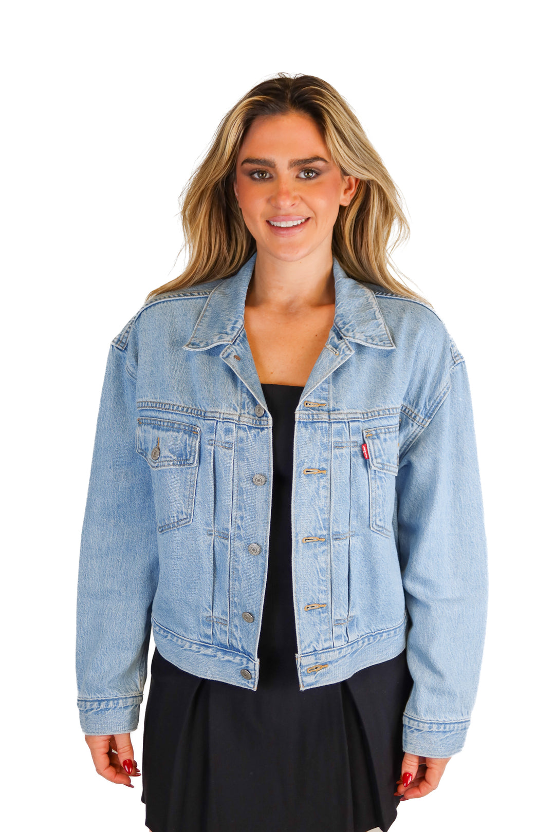 Levi's light wash denim jacket (M; retail $89.50)