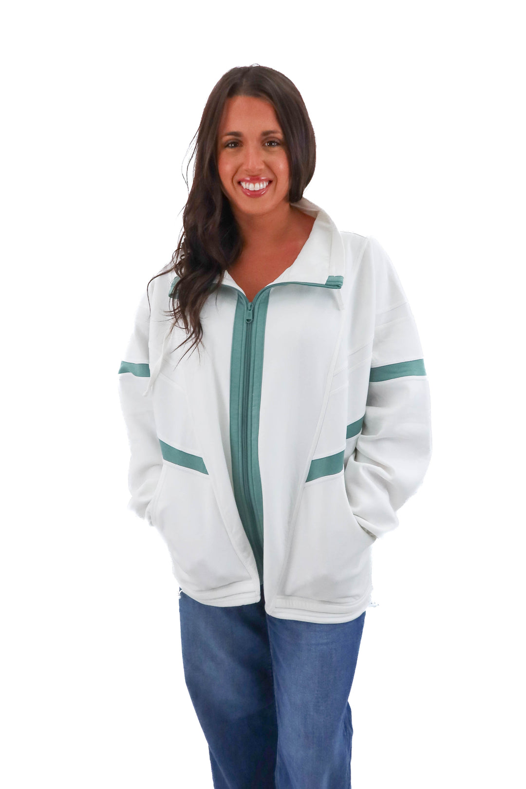 fp movement cream track jacket (L; retail $158)