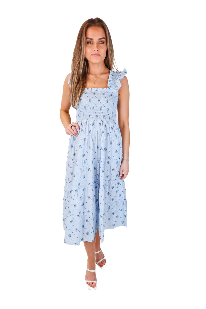 hill house blue floral nap dress (XXS; retail $178)