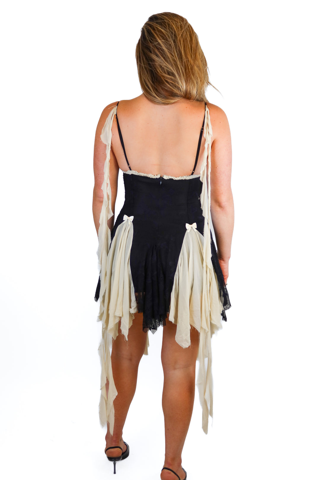 aniye records black lace dress (xs/s; retail $515)*