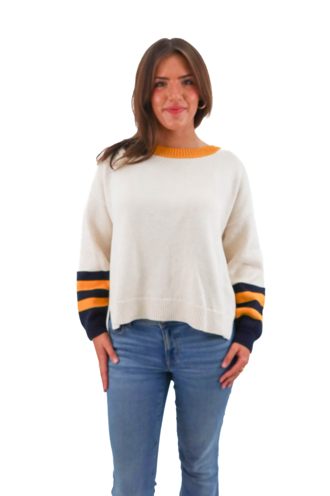 525 america ecru spring sweater nwt (M; retail $129)
