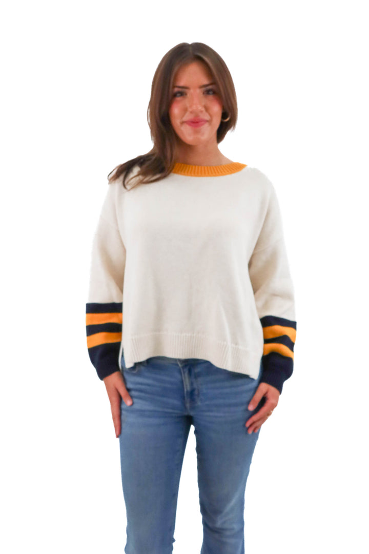 525 america ecru spring sweater nwt (M; retail $129)