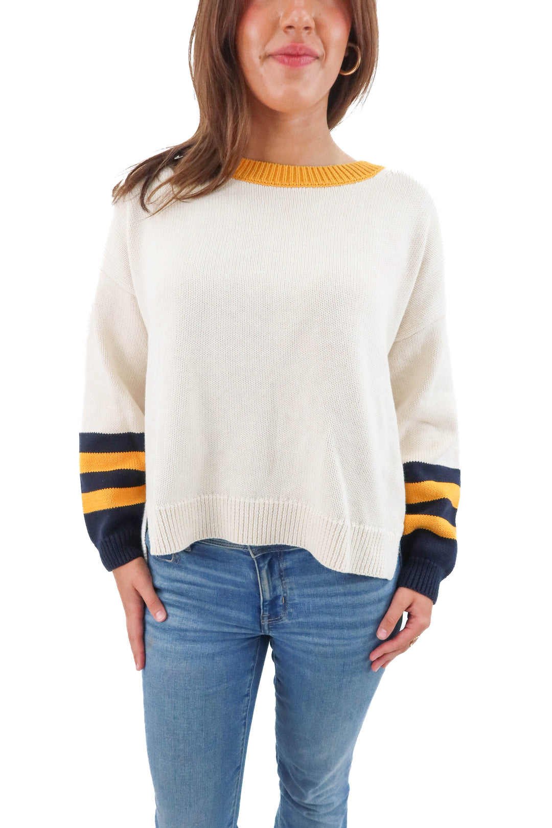 525 america ecru spring sweater nwt (M; retail $129)