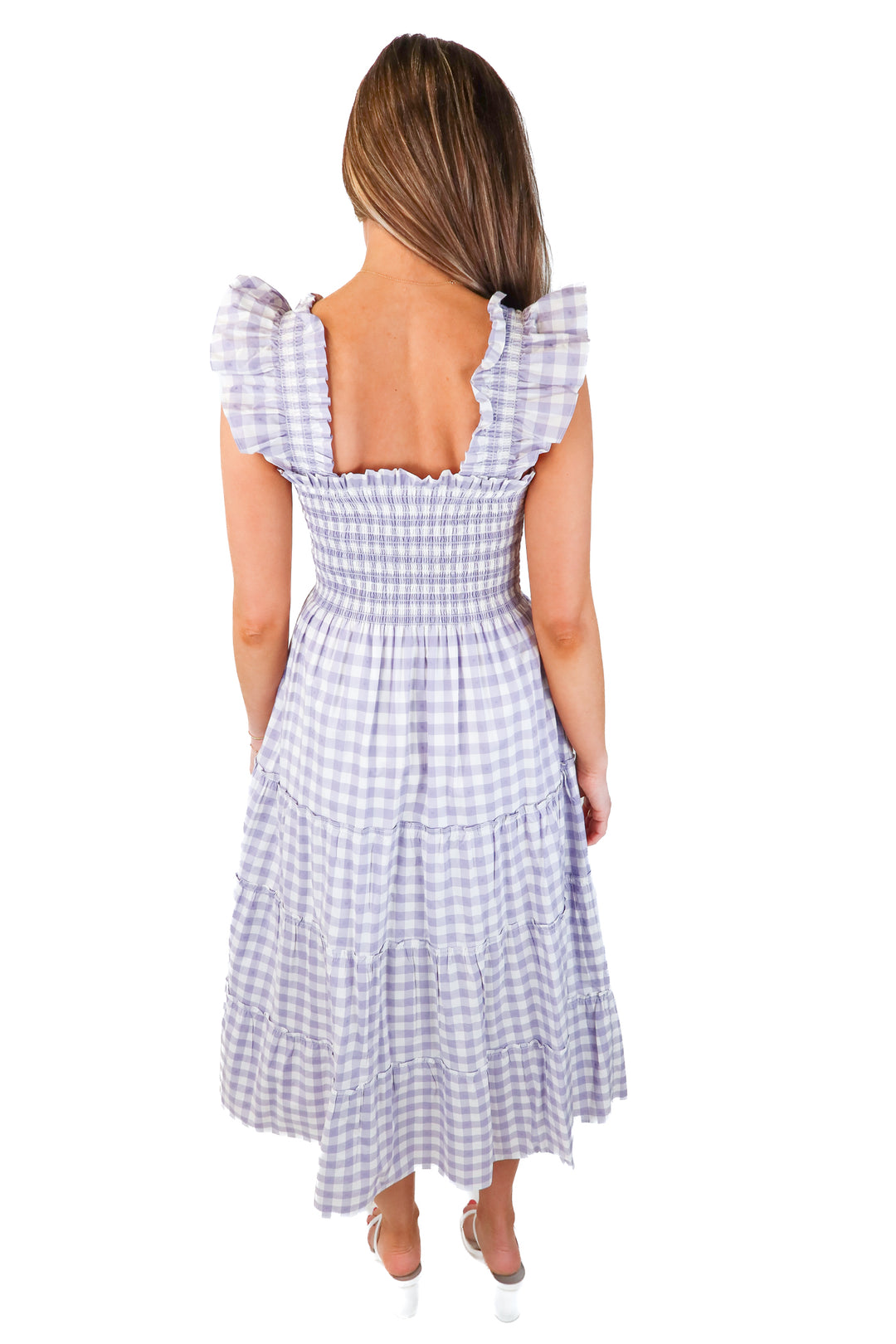 hill house purple checkered nap dress (XXS)