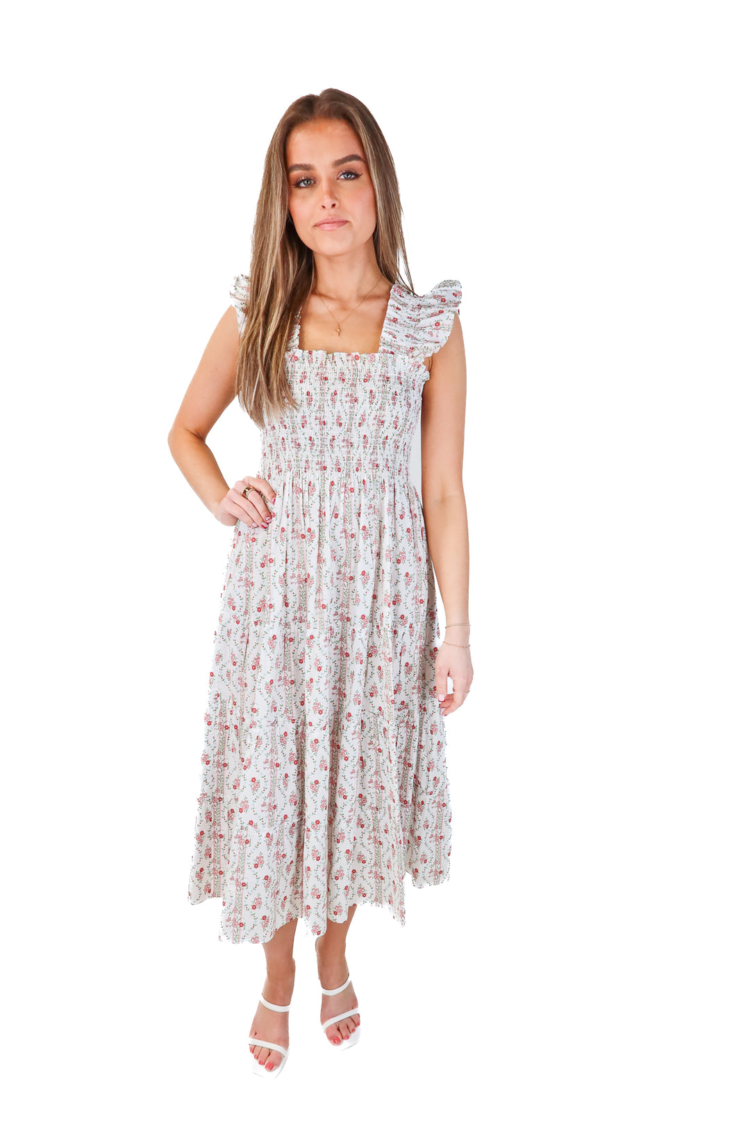 hill house floral/striped nap dress (XXS)