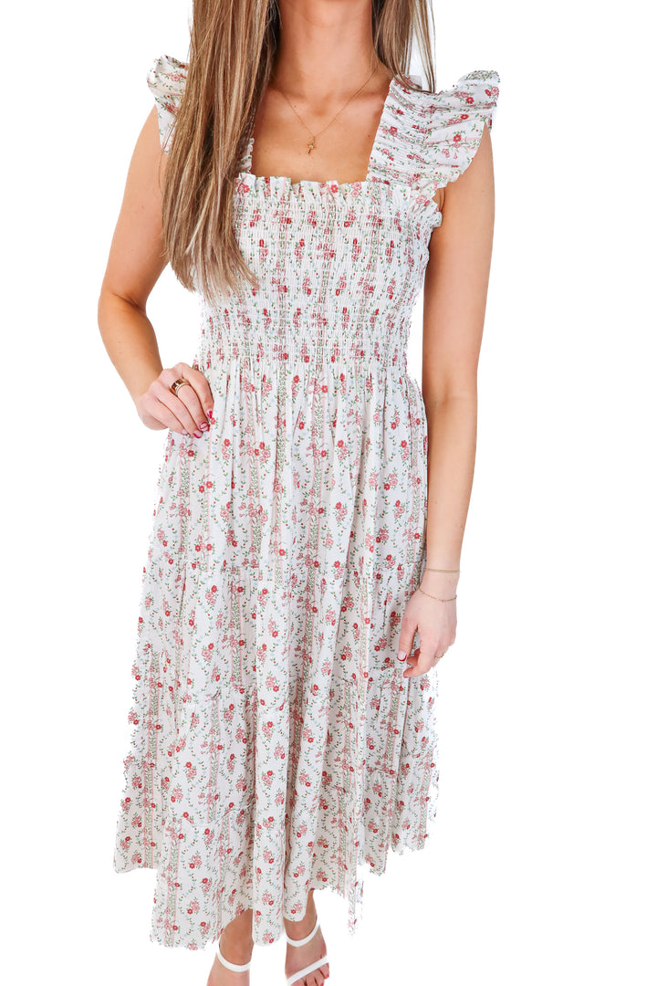 hill house floral/striped nap dress (XXS)