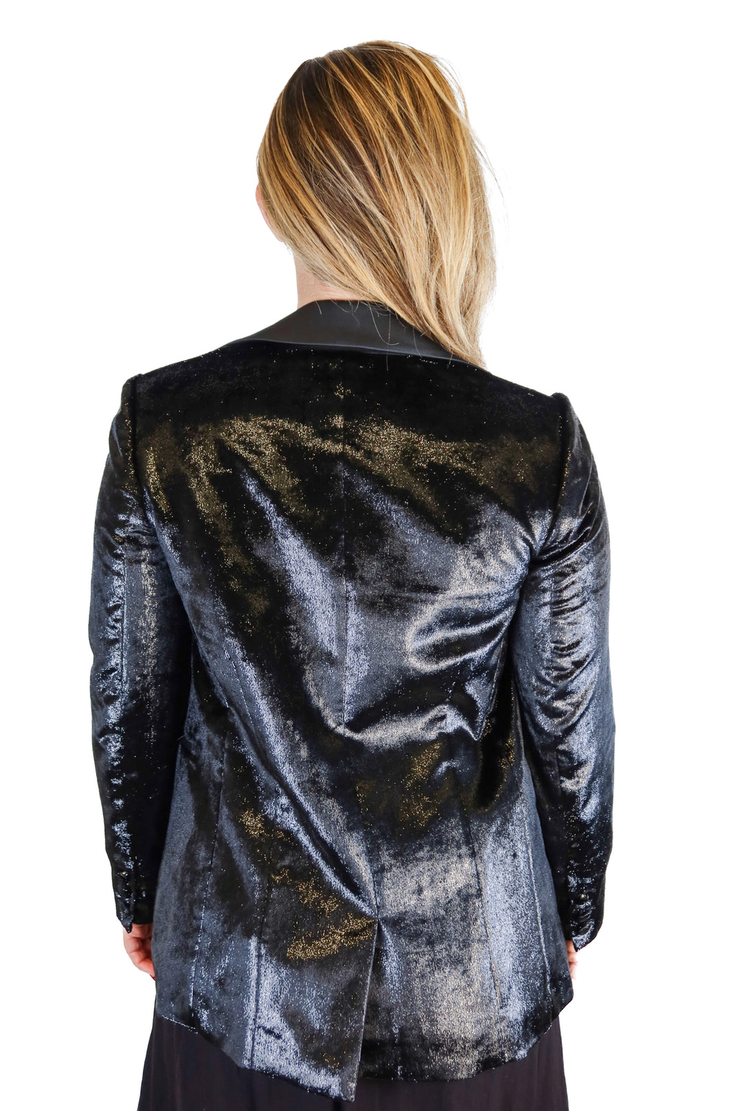 Frame black velvet blazer (2; retail $698)