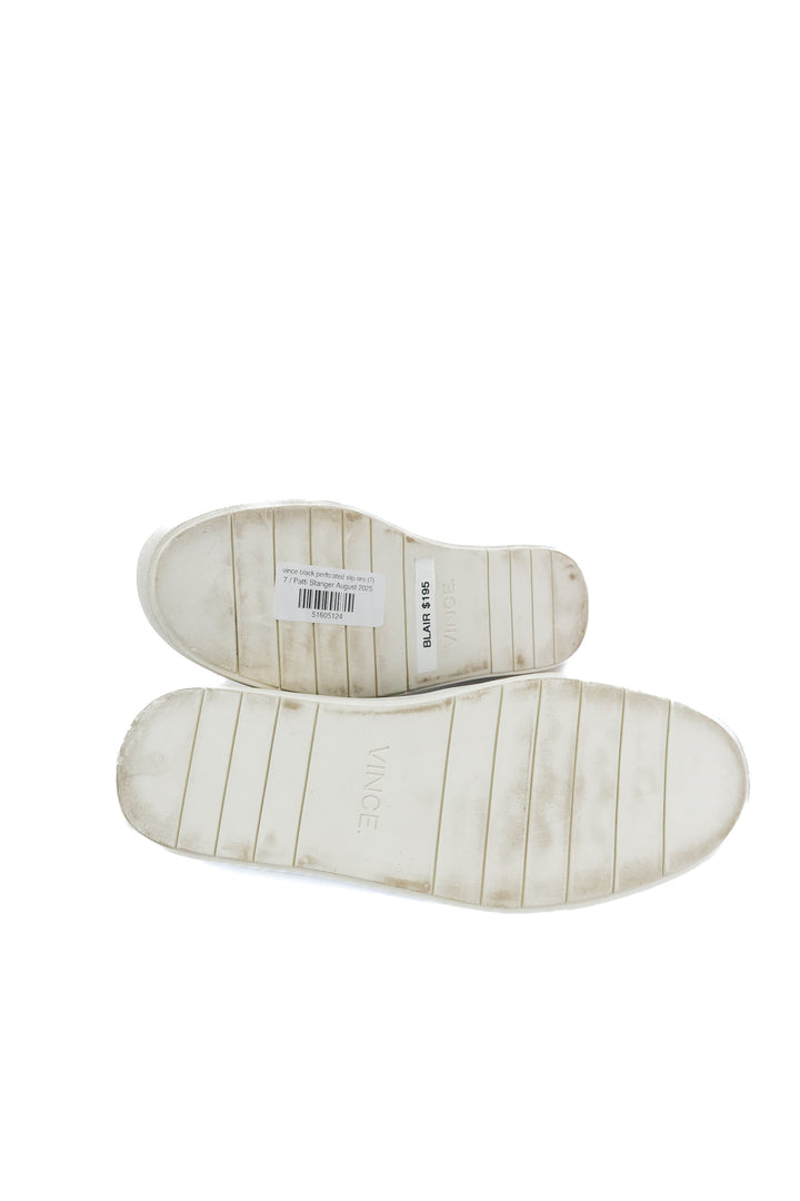 vince black perforated slip ons (7)