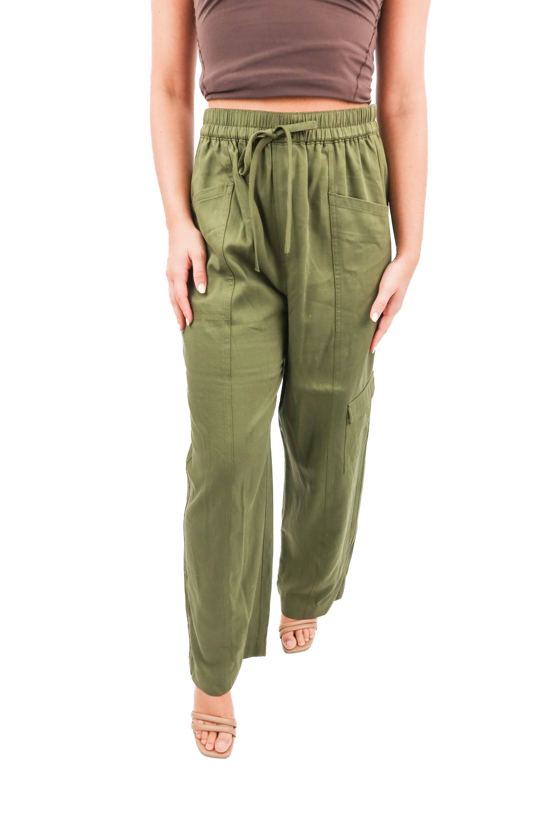 madewell green cargo pants (s; retail $128)