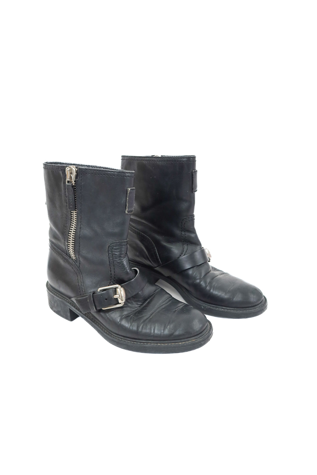 gucci black boots (37.5)