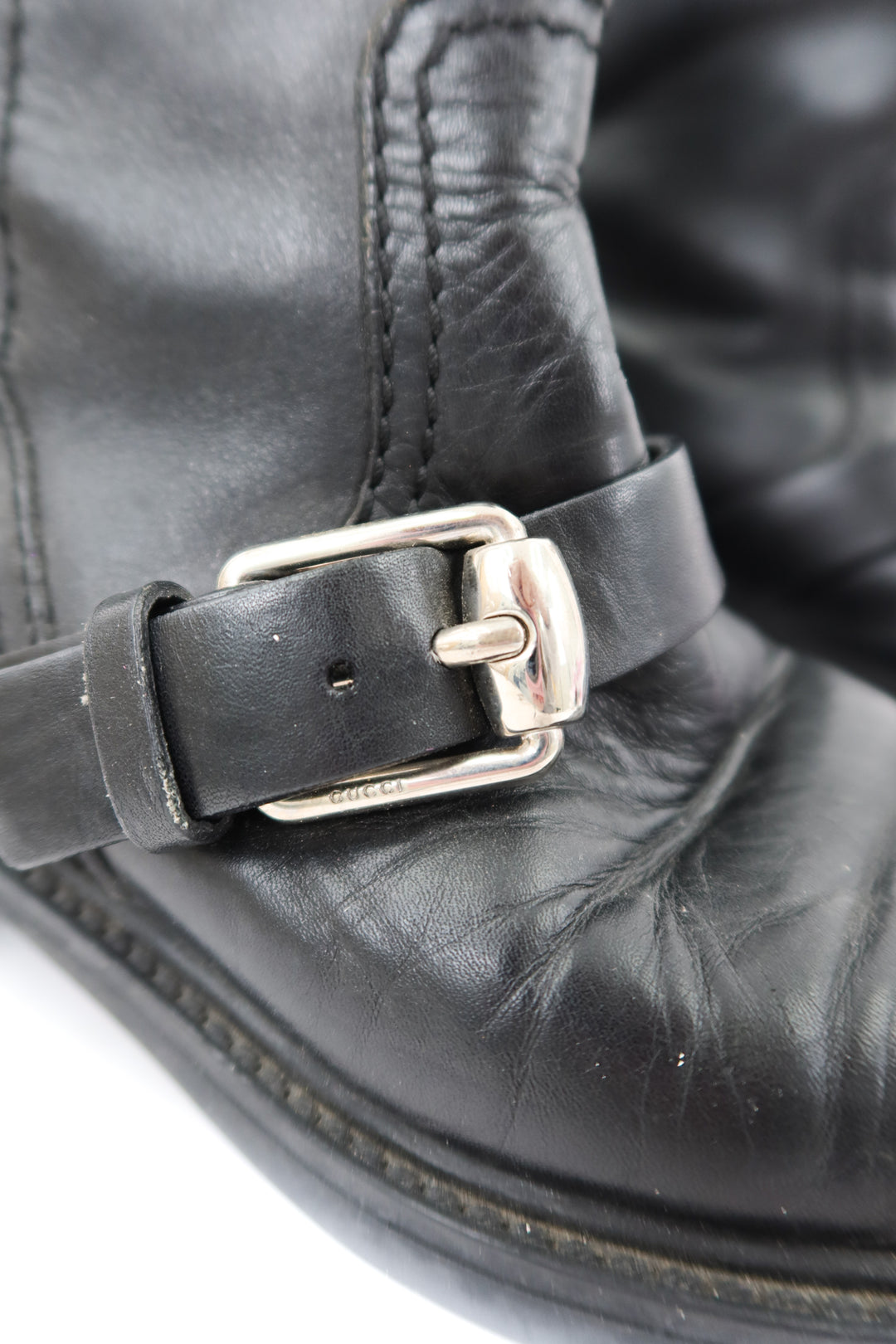 gucci black boots (37.5)