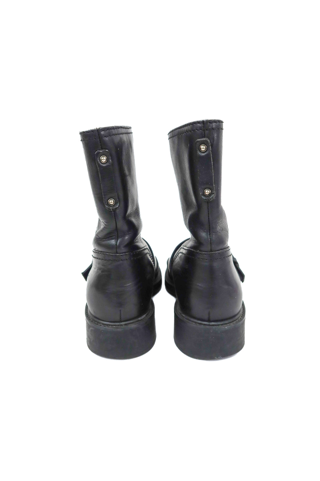 gucci black boots (37.5)