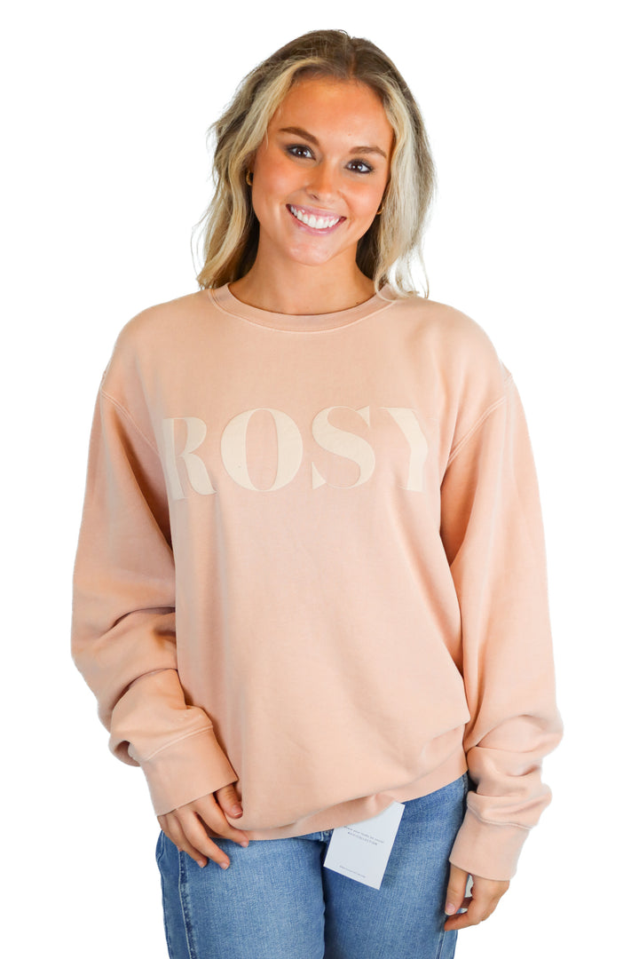 Alice & Wonder "Rosy" light pink crewneck (M)