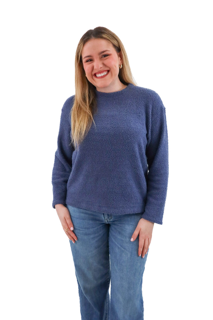 tommy john blue plush top (m; retail $58)