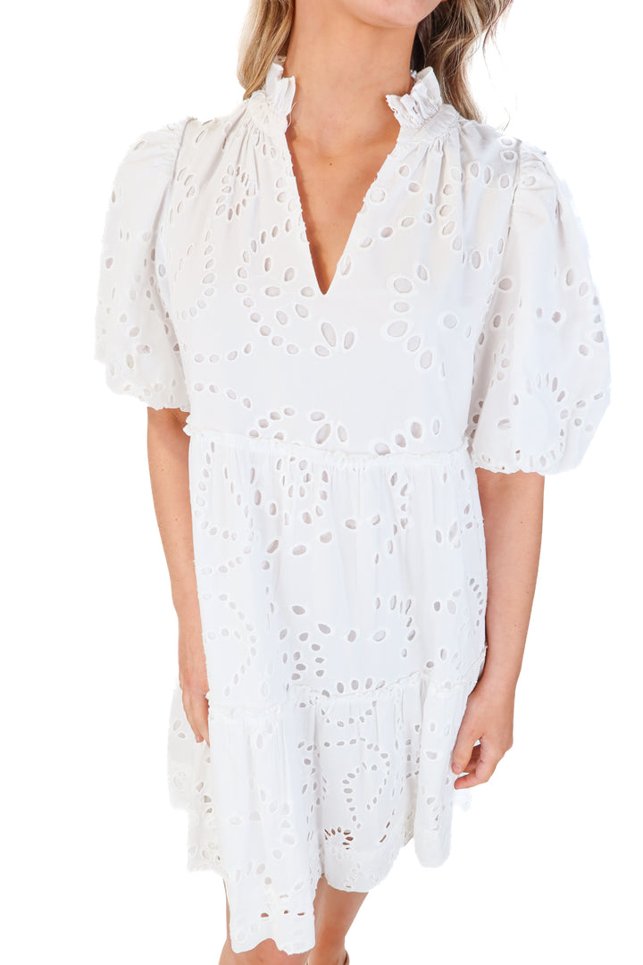 SOLD: tuckernuck white eyelet dress (s; retail $248)