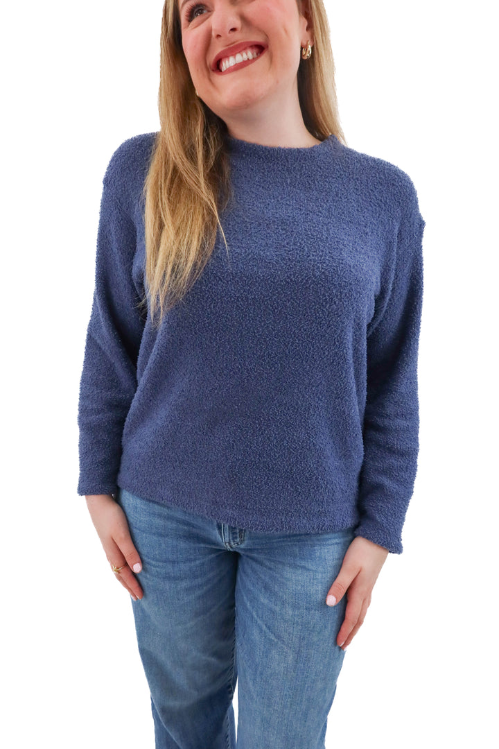 tommy john blue plush top (m; retail $58)