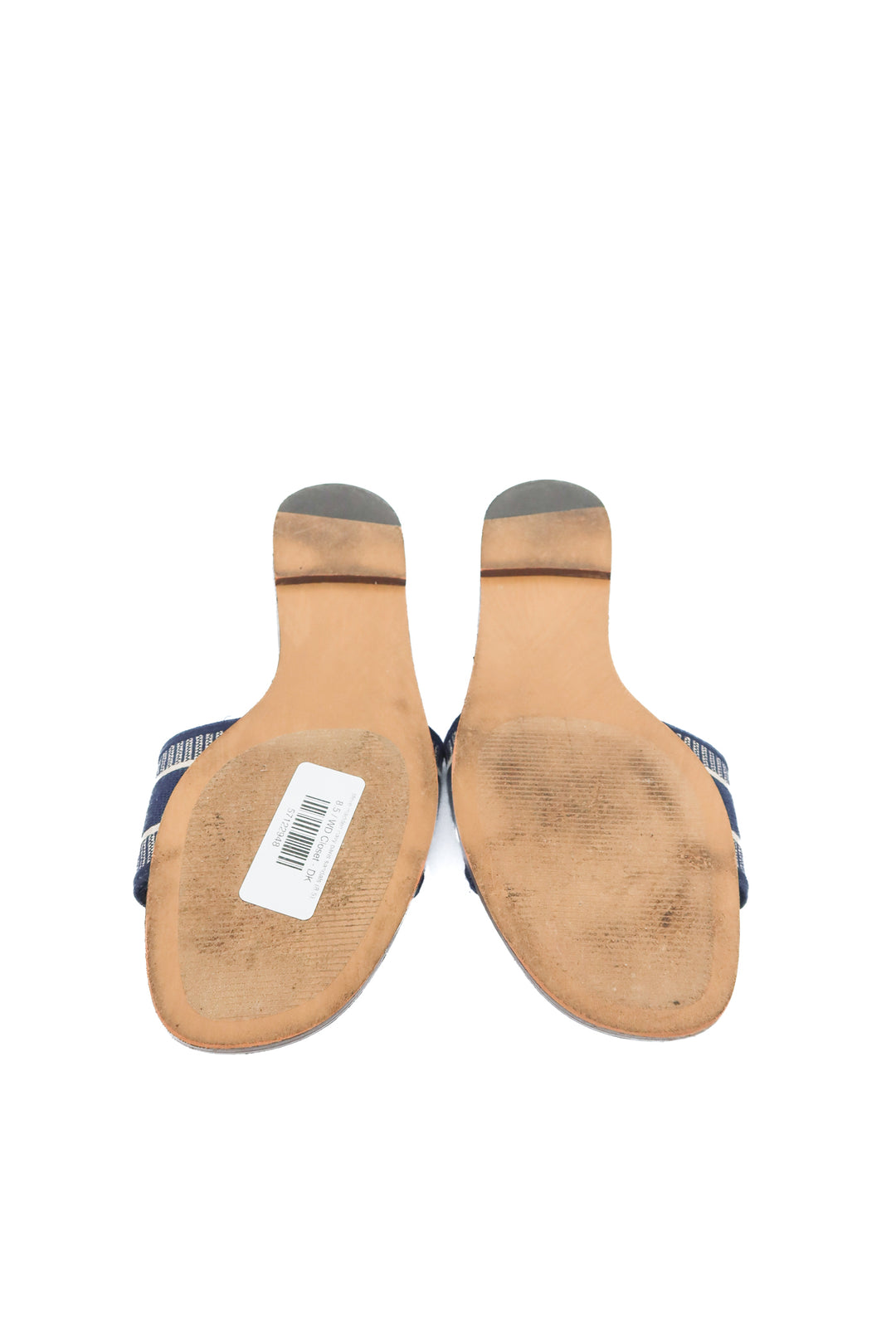 steve madden navy paris sandals (8.5)