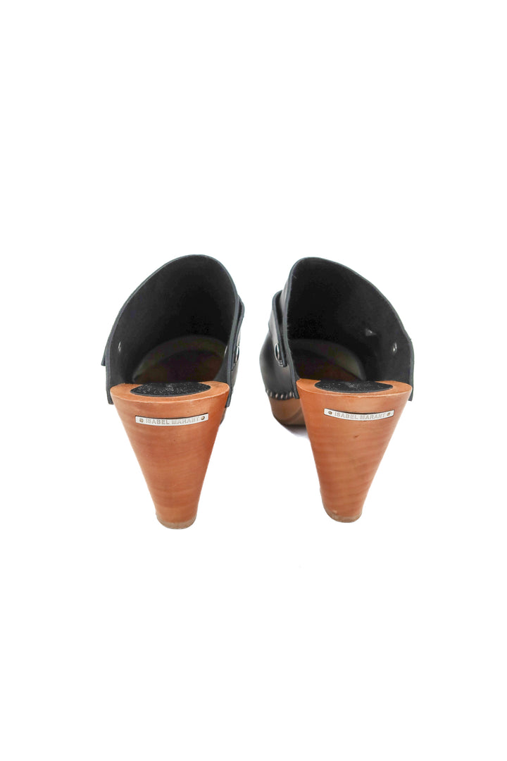 Isabel Marant Black Leather Clogs NWOT (39/ US 8-9; retail $495)