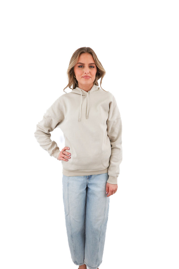 viren light taupe hoodie (S)