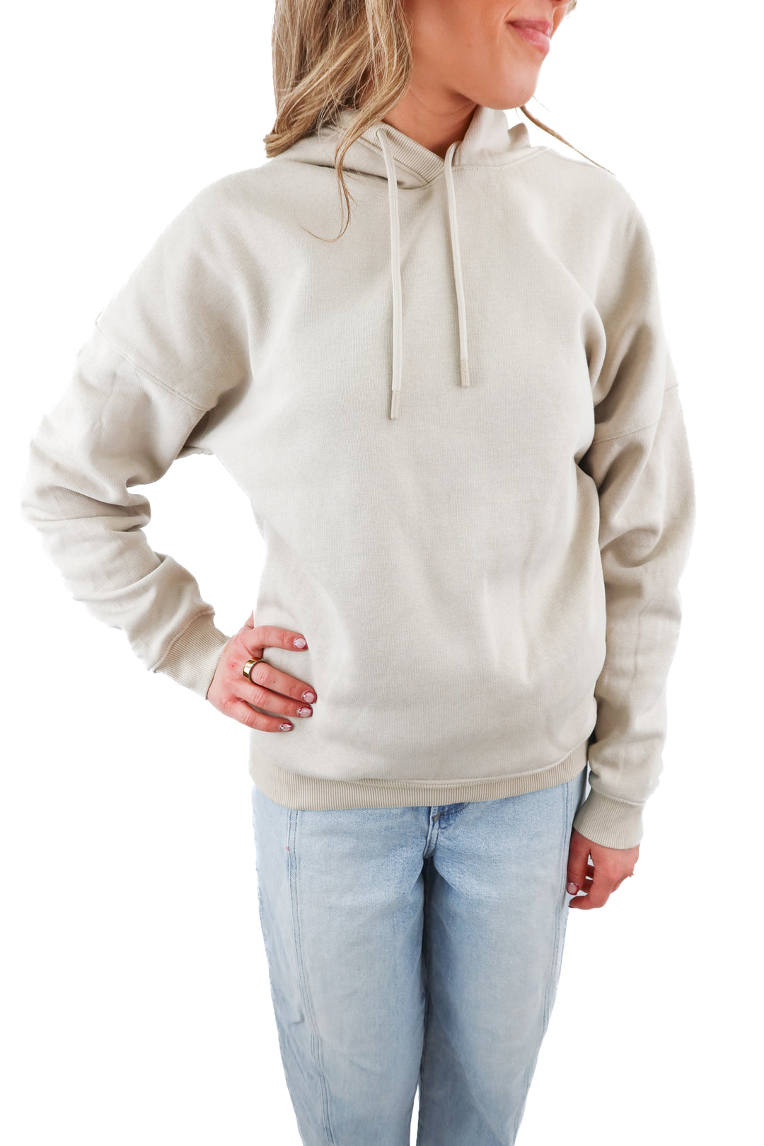 viren light taupe hoodie (S)
