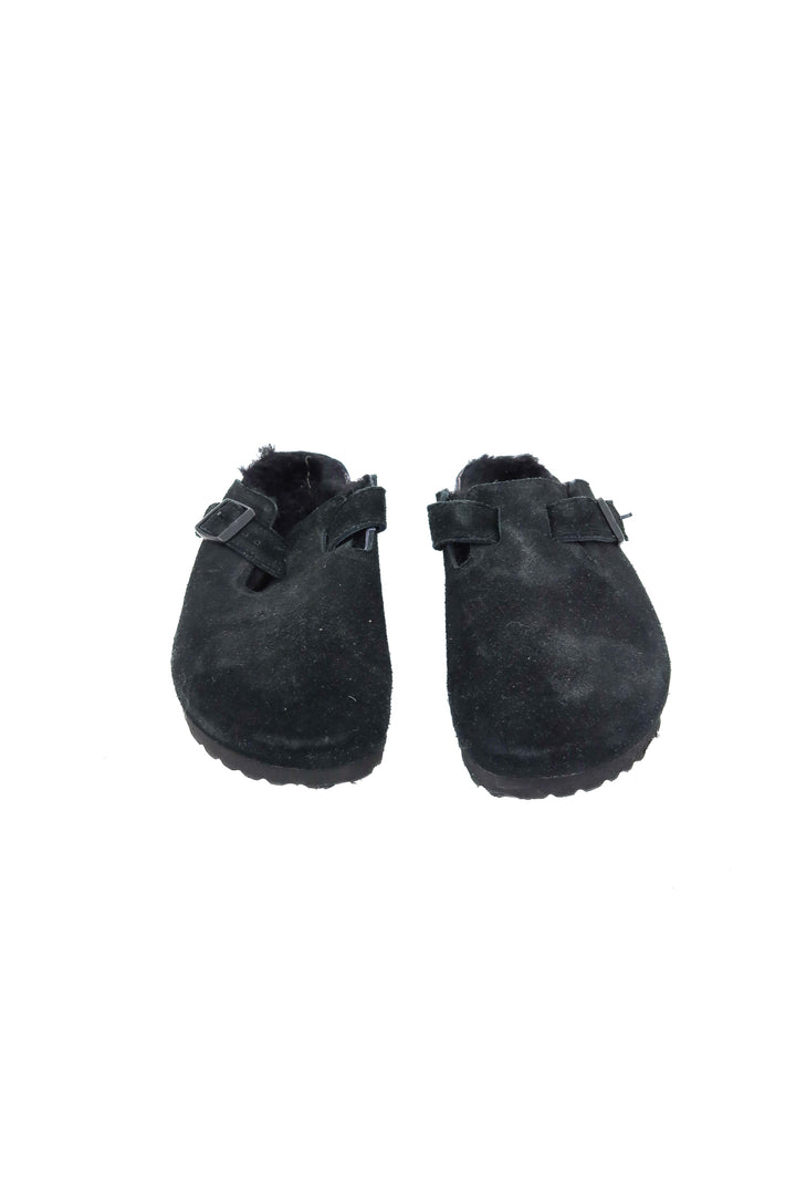 Black Birkenstocks with fur interior (39/ US 8-9)