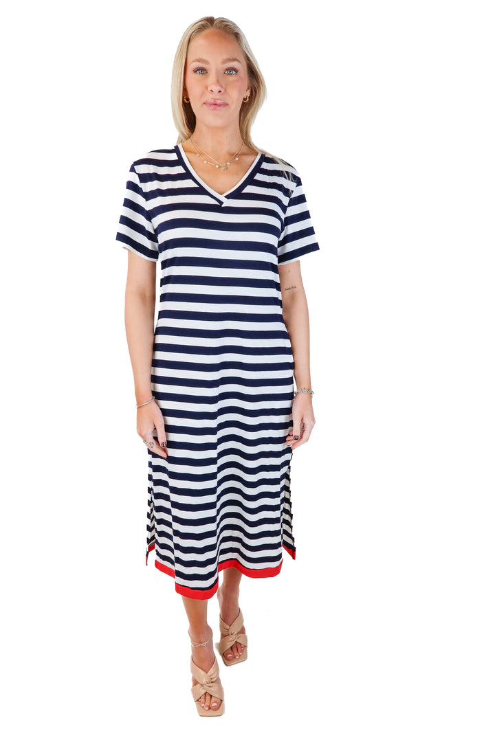 dokotoo striped dress NWT (m)