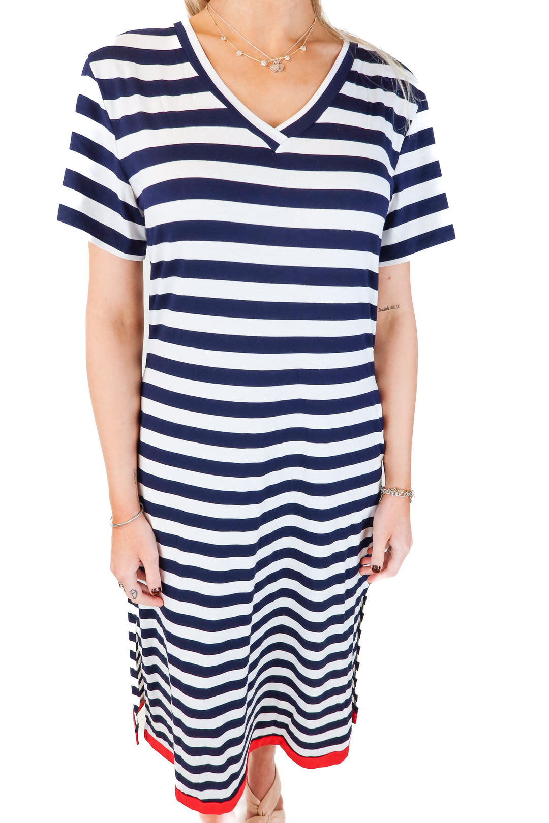 dokotoo striped dress NWT (m)