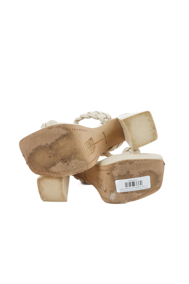 Dolce Vita cream braided sandals (7; retail $125)