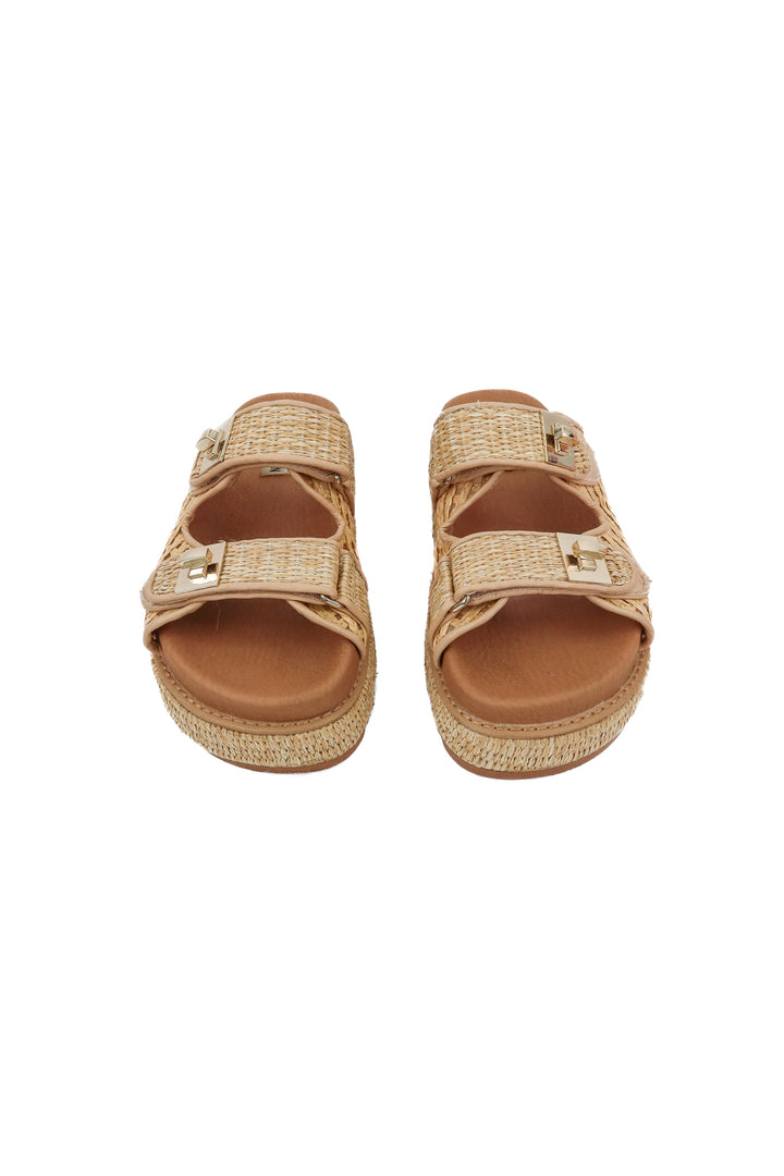 Steve Madden raffia sandals (7; retail $99)
