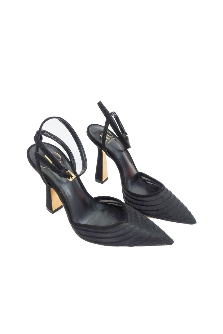 JLO black pumps (6.5)