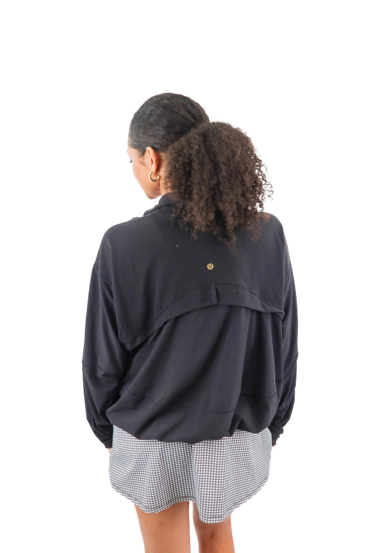 Lululemon black lightweight full zip jacket (6)
