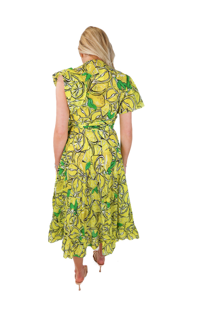 diane von furstenberg lemon set (xs; retail $495)