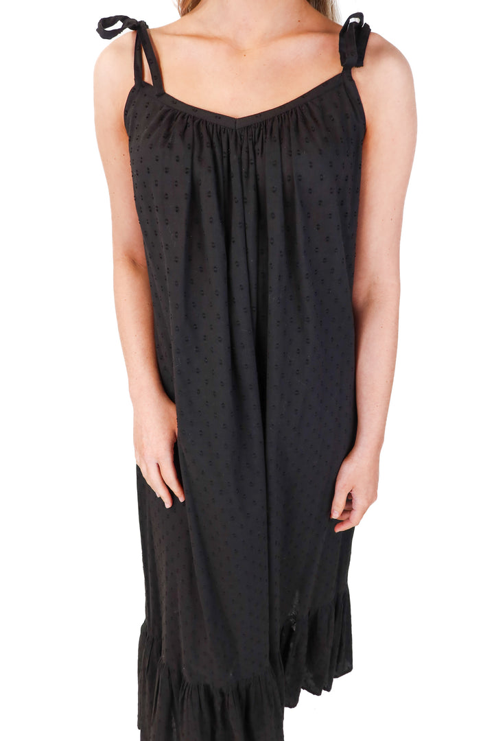india collection black maxi dress (xs/s)