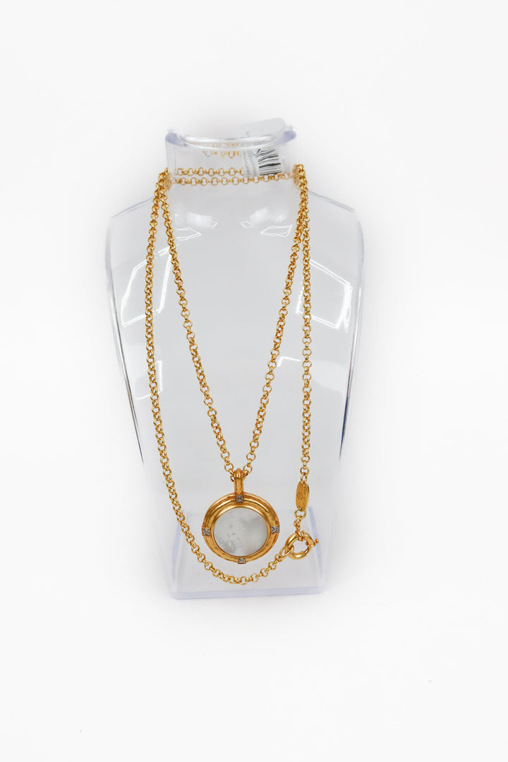 Julie Vos mother of pearl long necklace (retail $365)