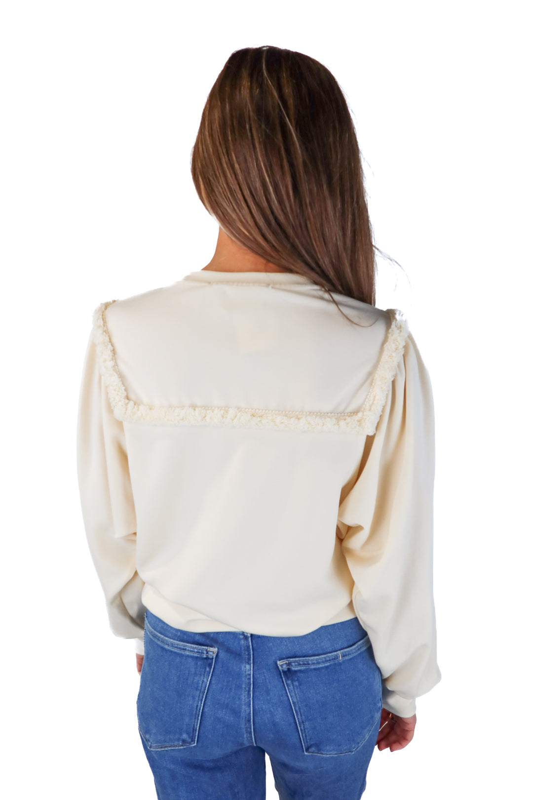 Scotch & Soda Cream Sweatshirt (S*; retail $138)