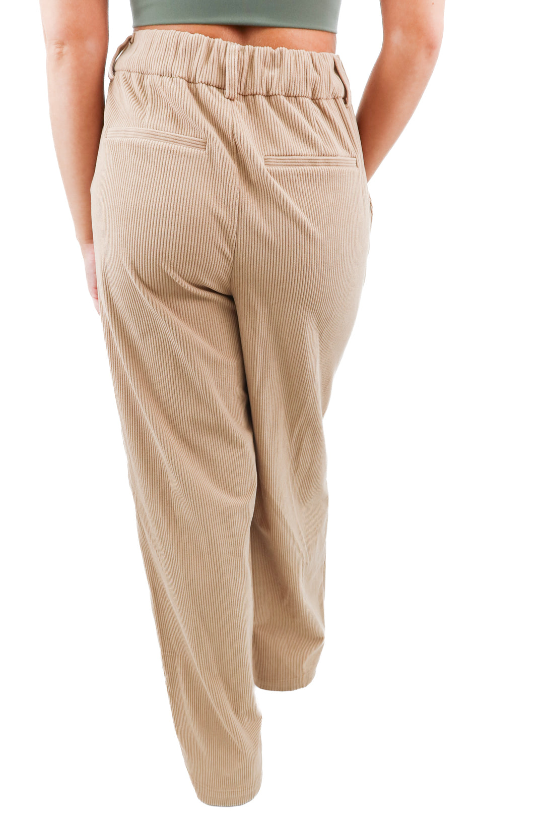 varley tan floris wide leg 32" pants NWT (XS; retail $168)