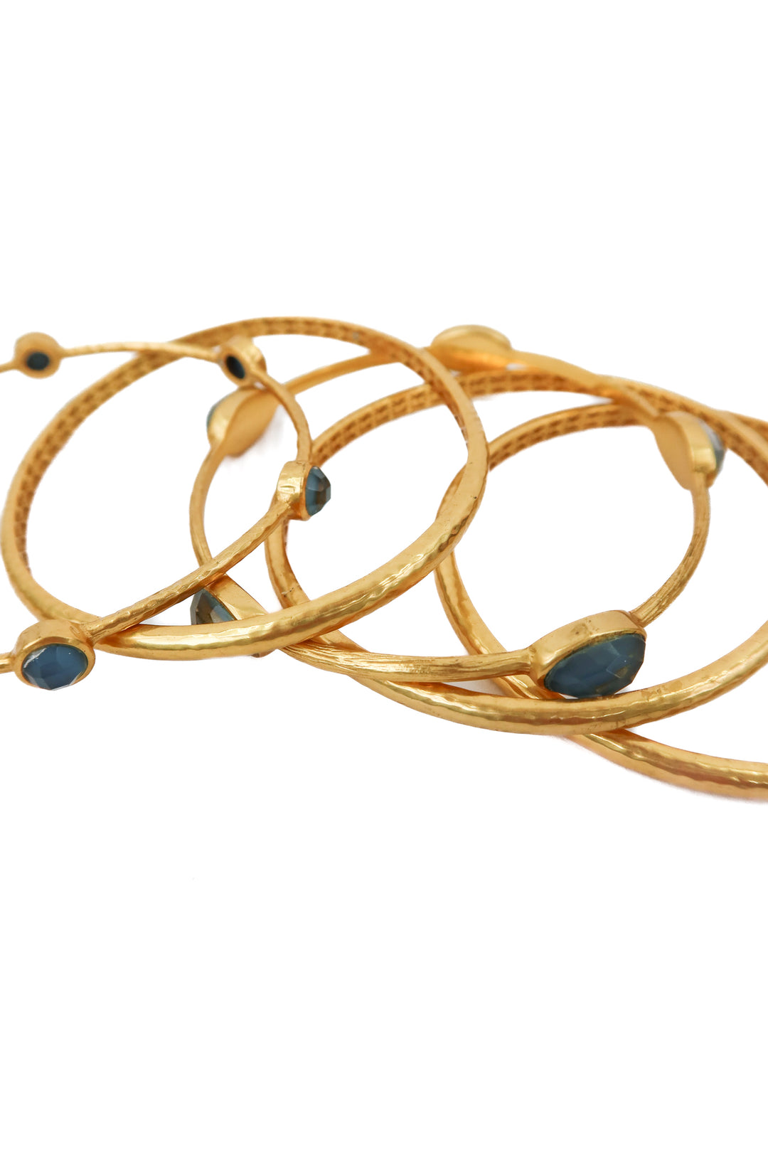 Julie Vos gold set of 5 bangles (retail $475)