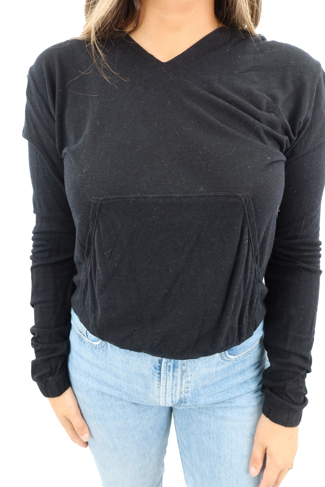 split59 black perforated pullover (s)