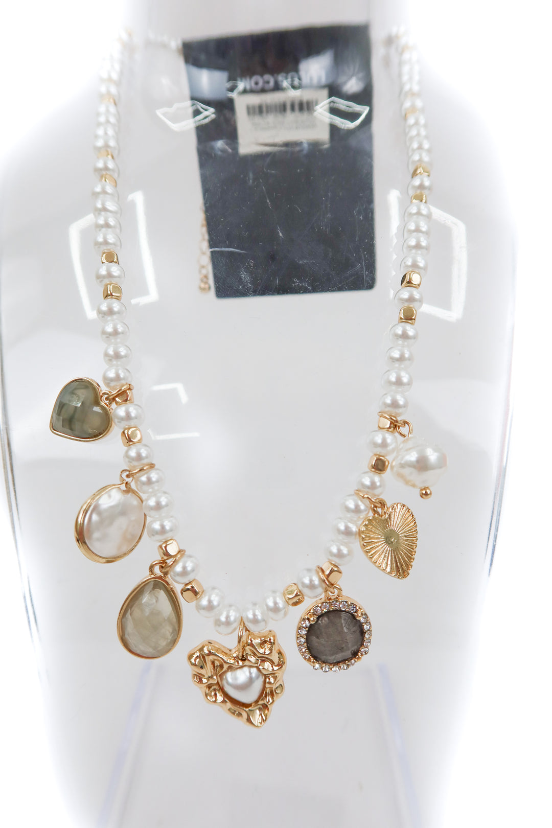 Lulus pearl charm necklace (retail $35)